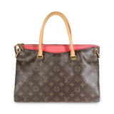 Louis Vuitton Litchi Monogram Canvas Pallas