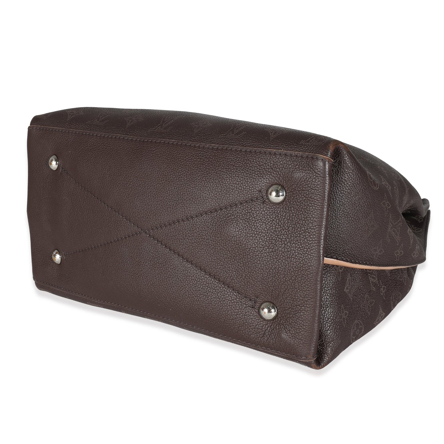 Louis Vuitton Chocolate Mahina Carmel Hobo