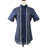 Gucci Skinny Dot Cotton Sheer Shirt