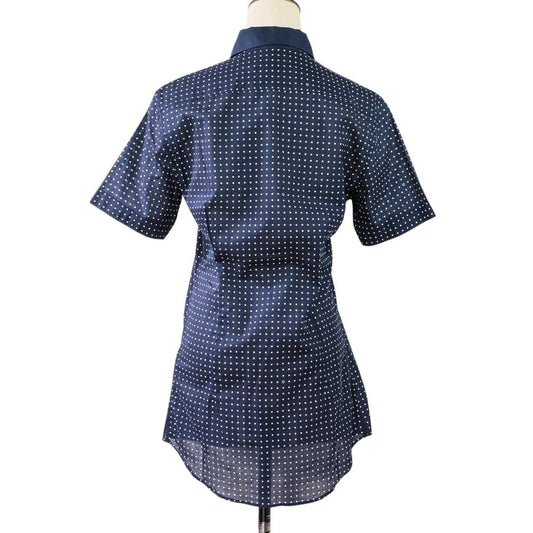 Gucci Skinny Dot Cotton Sheer Shirt