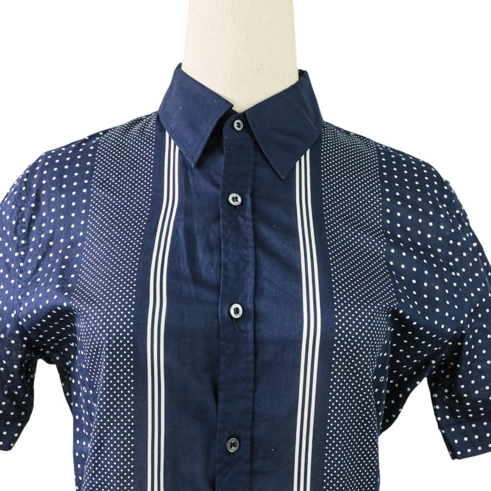 Gucci Skinny Dot Cotton Sheer Shirt