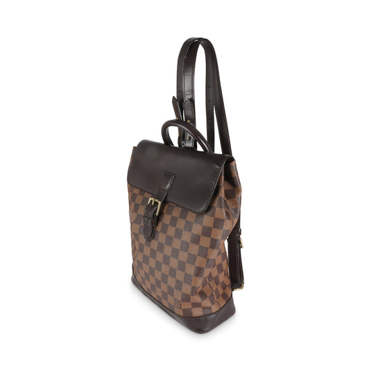 Louis Vuitton Damier Ebene Canvas Soho Backpack