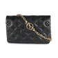 Louis Vuitton Black Monogram Embossed Puffy Lambskin Pochette Coussin