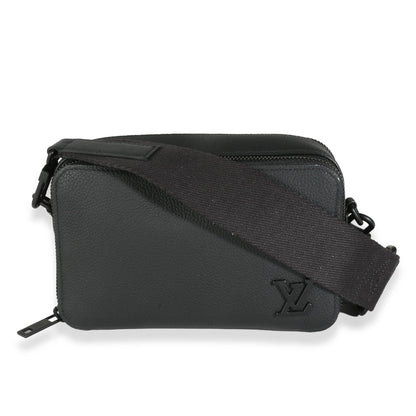 Louis Vuitton Black Taurillon Alpha Wearable Wallet
