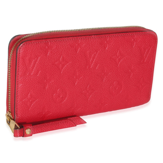 Louis Vuitton Cerise Monogram Empreinte Zippy Wallet