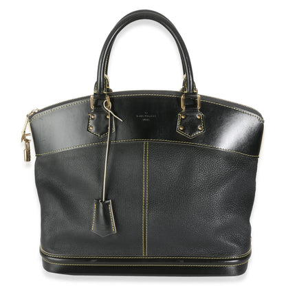 Louis Vuitton Black Leather Suhali Lockit MM