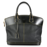 Louis Vuitton Black Leather Suhali Lockit MM
