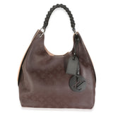 Louis Vuitton Chocolate Monogram Mahina Carmel Hobo