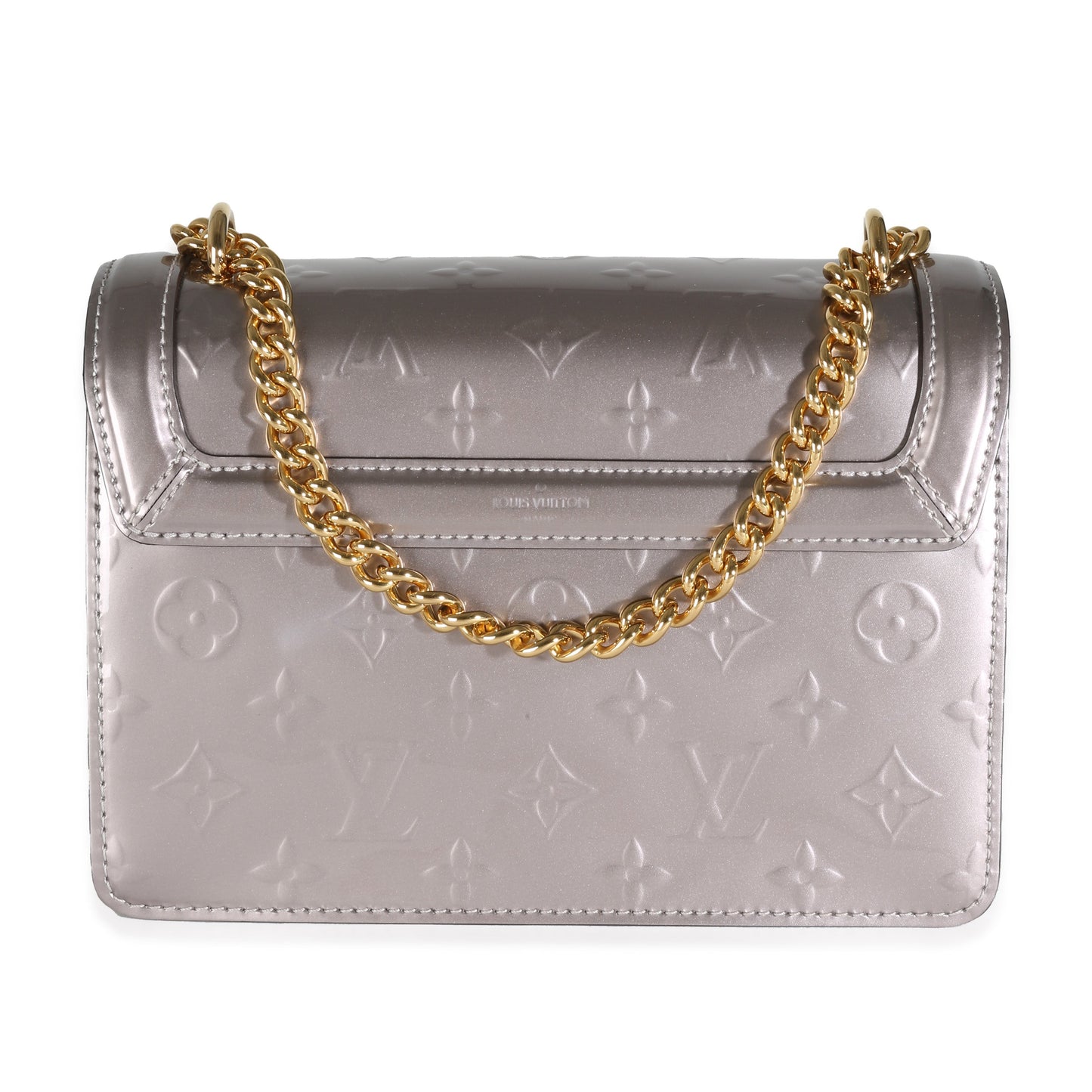 Louis Vuitton Metallic Grey Vernis Monogram Canvas Wynwood
