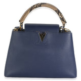 Louis Vuitton Python Navy Taurillon Capucines PM