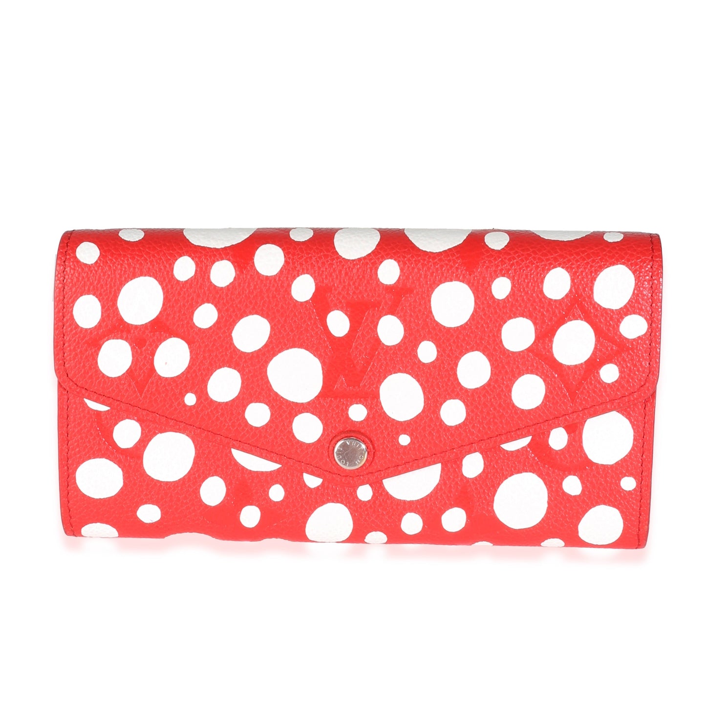 Louis Vuitton x Yayoi Kusama Red Dots Monogram Empreinte Sarah Wallet NM