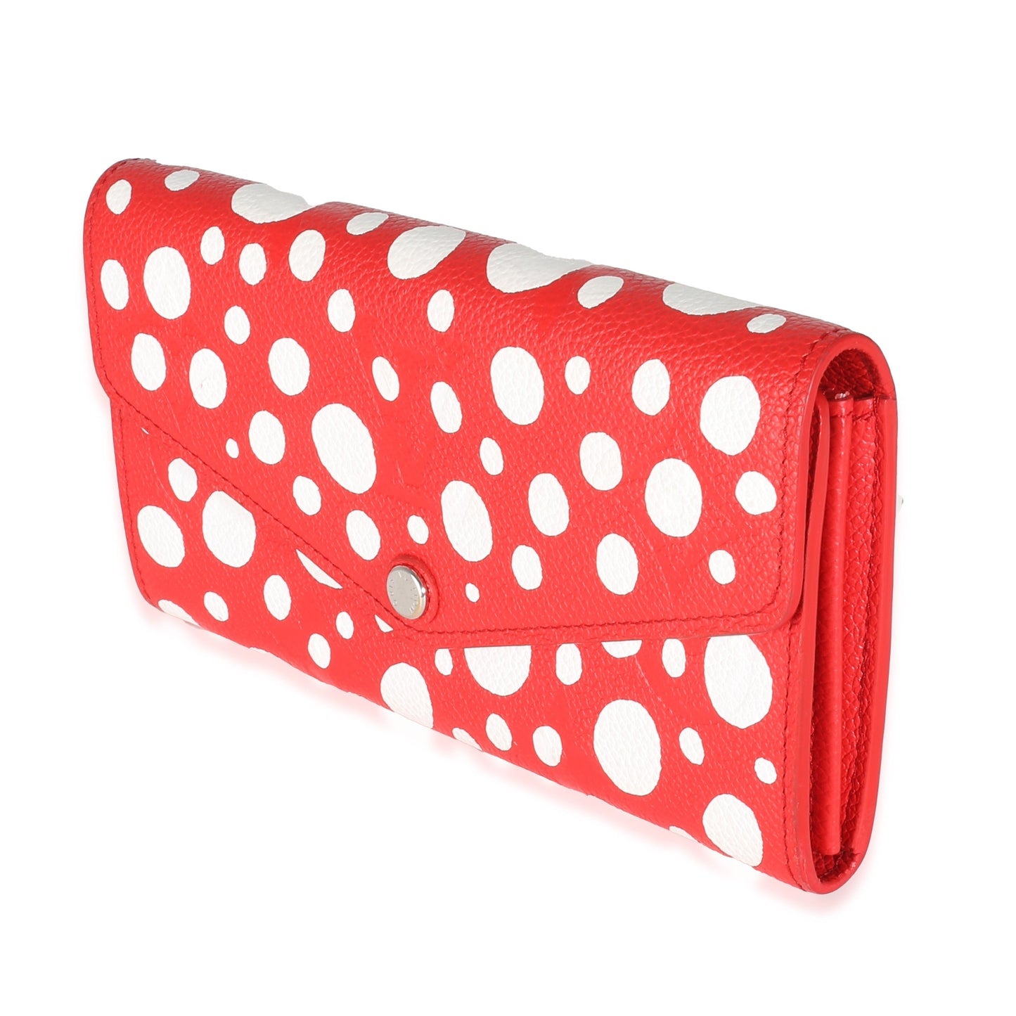 Louis Vuitton x Yayoi Kusama Red Dots Monogram Empreinte Sarah Wallet NM