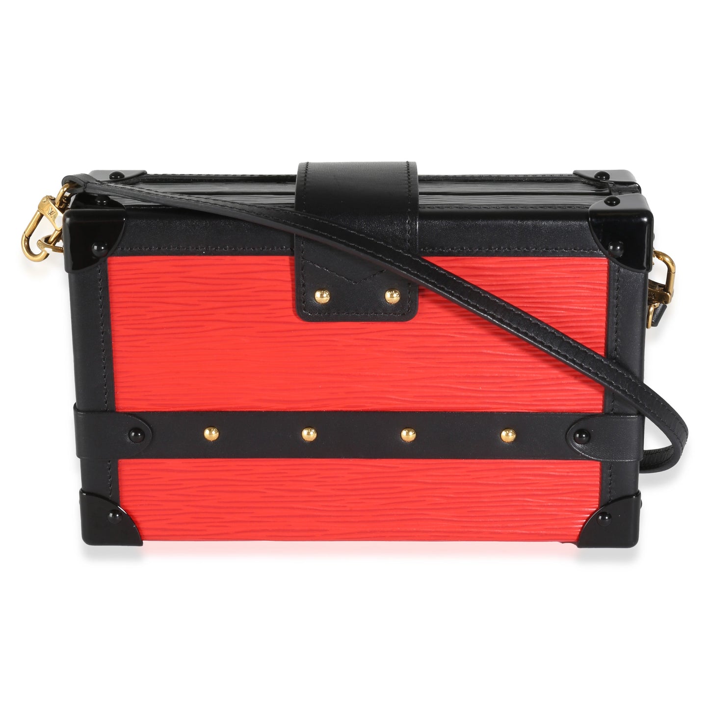 Louis Vuitton Red Black Epi Petite Malle