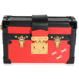 Louis Vuitton Red Black Epi Petite Malle