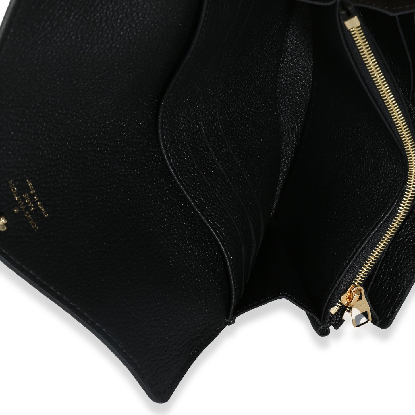 Louis Vuitton Black Monogram Empreinte Sarah Wallet