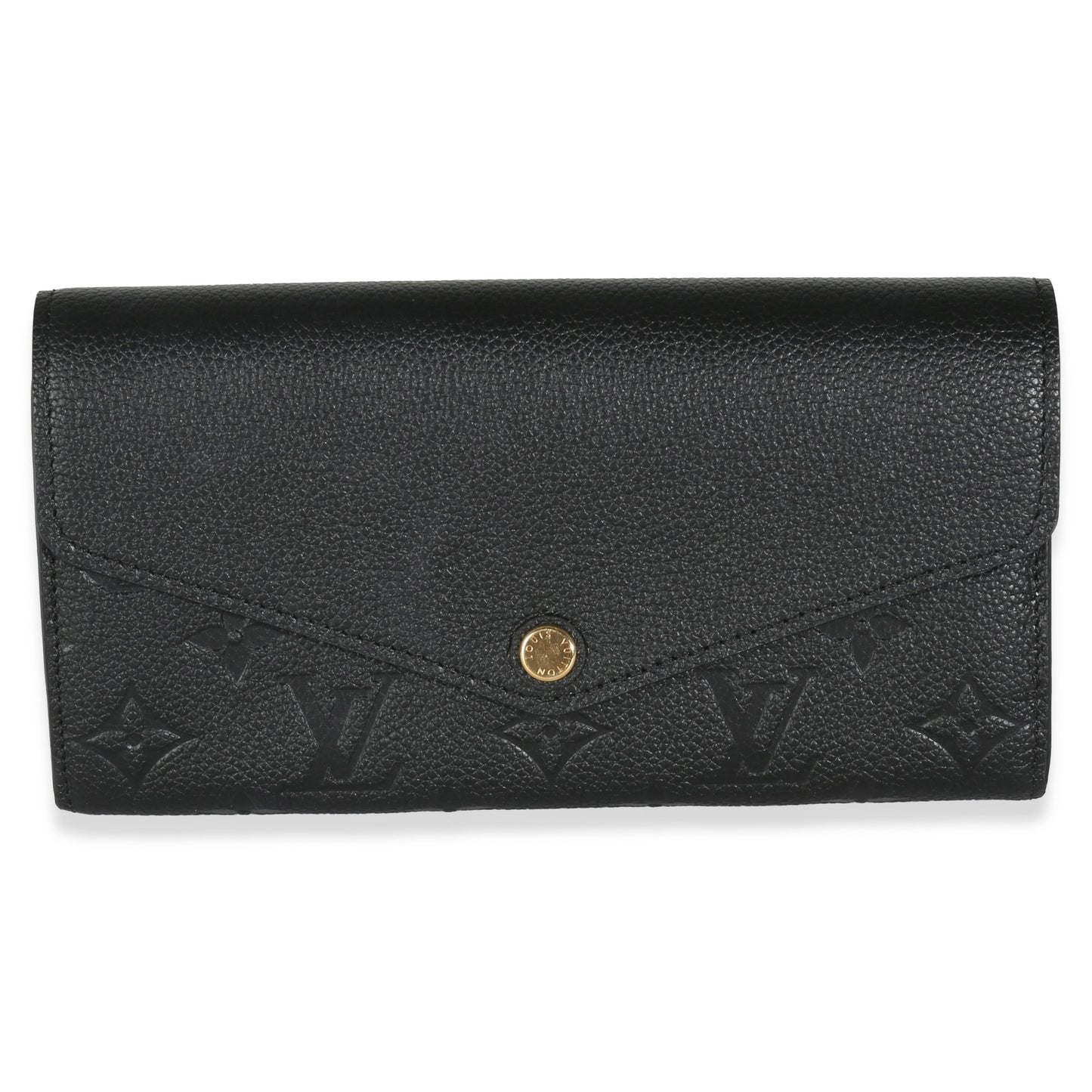 Louis Vuitton Black Monogram Empreinte Sarah Wallet