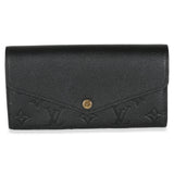 Louis Vuitton Black Monogram Empreinte Sarah Wallet