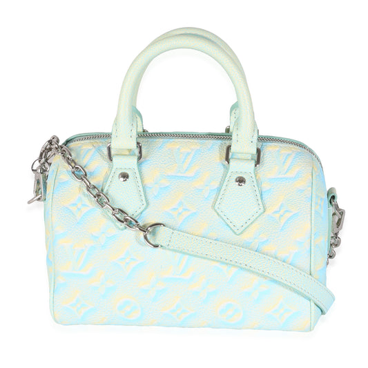 Louis Vuitton Water Green Empreinte Monogram Summer Stardust Speedy 20