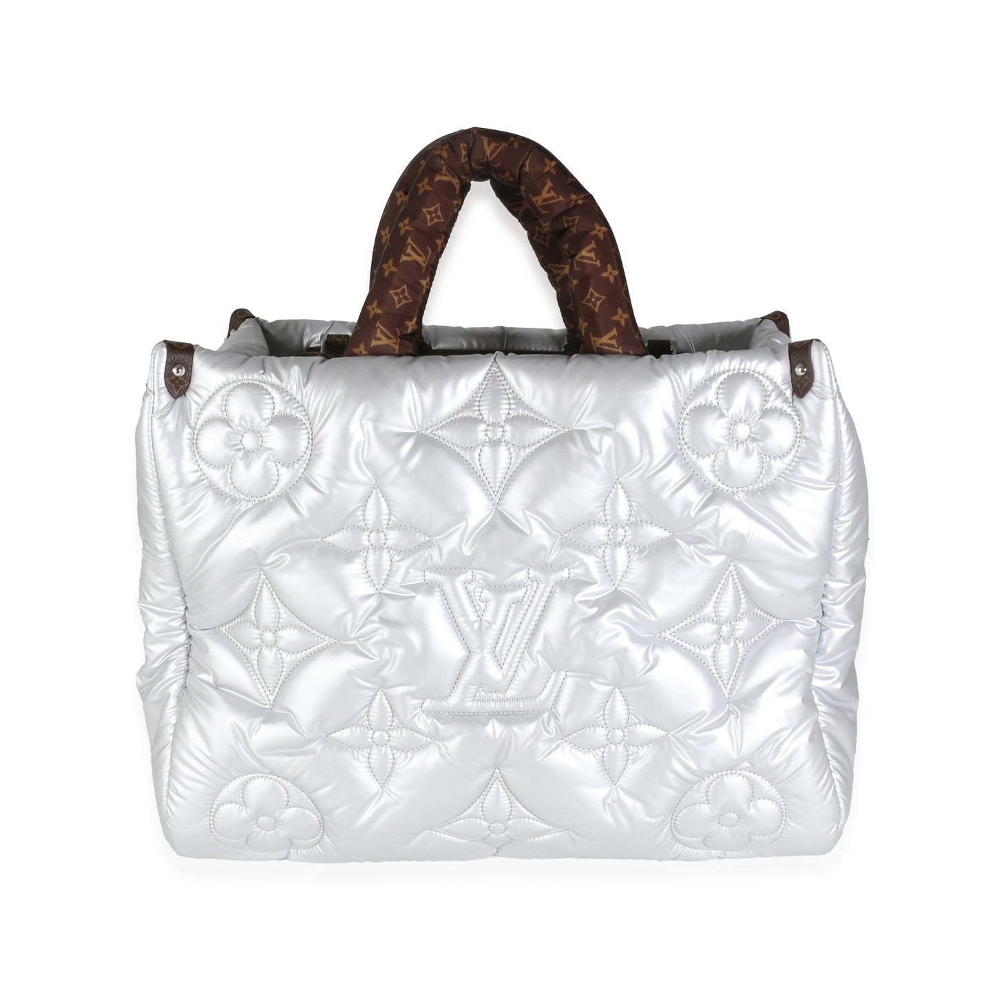 Louis Vuitton Silver Econyl Monogram Pillow Giant Onthego GM