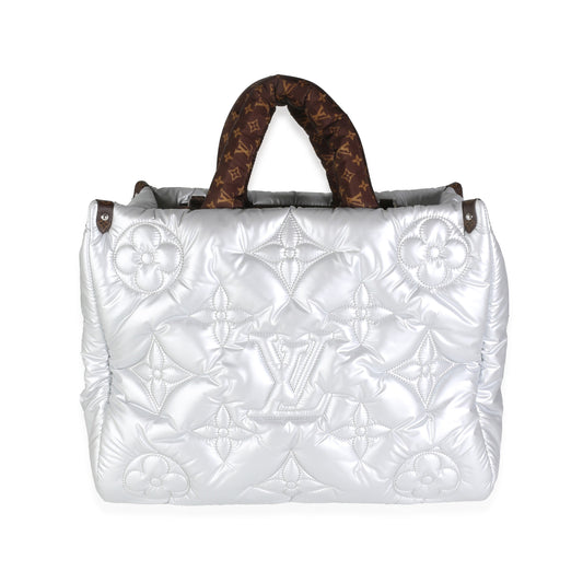 Louis Vuitton Silver Econyl Monogram Pillow Giant Onthego GM