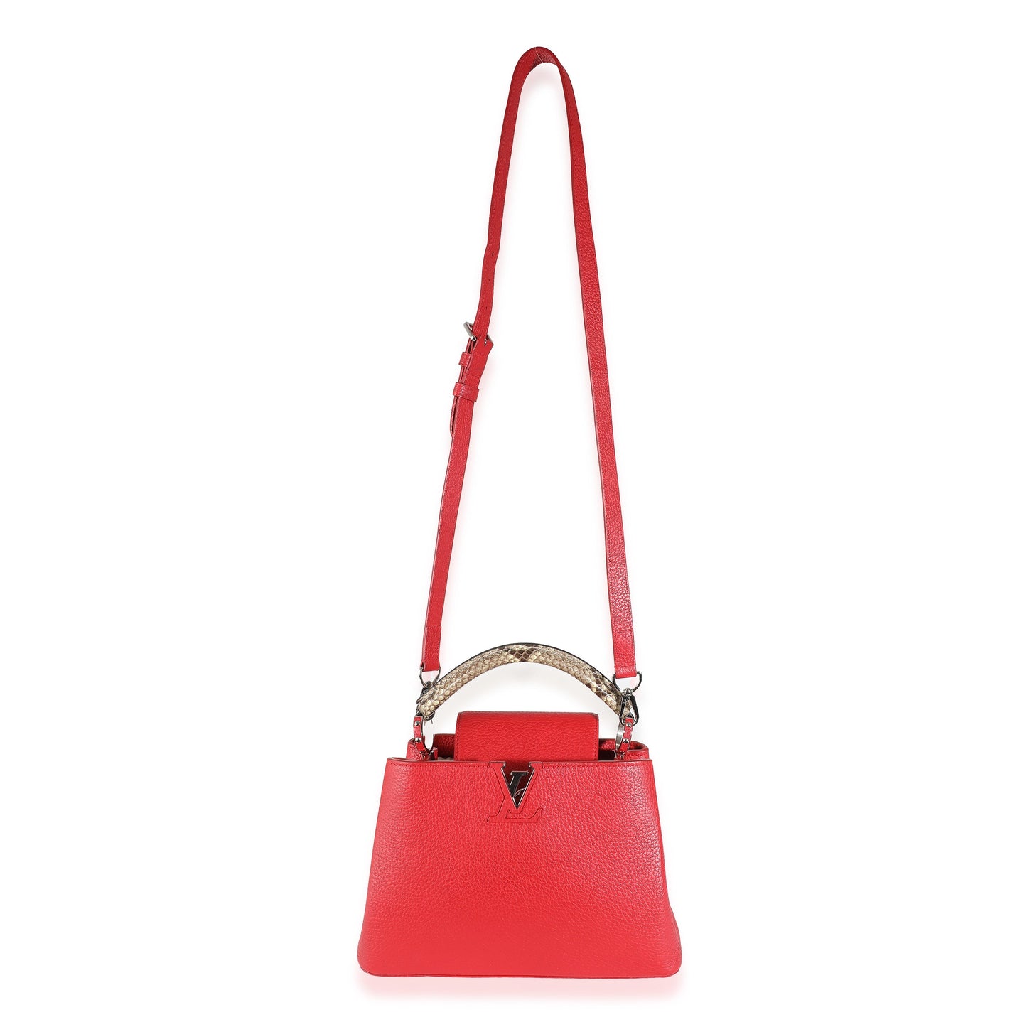 Louis Vuitton Rubis Taurillon Python Capucines BB