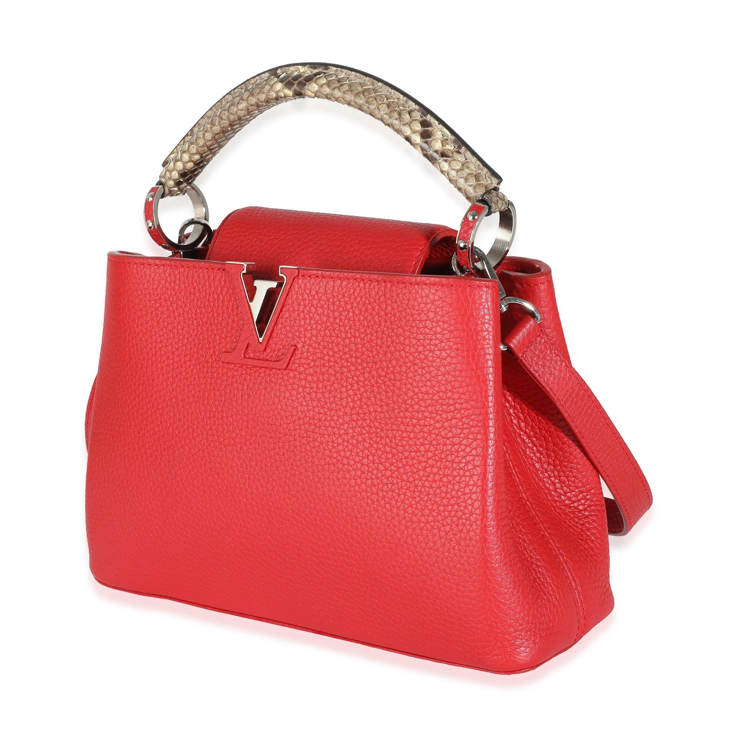 Louis Vuitton Rubis Taurillon Python Capucines BB