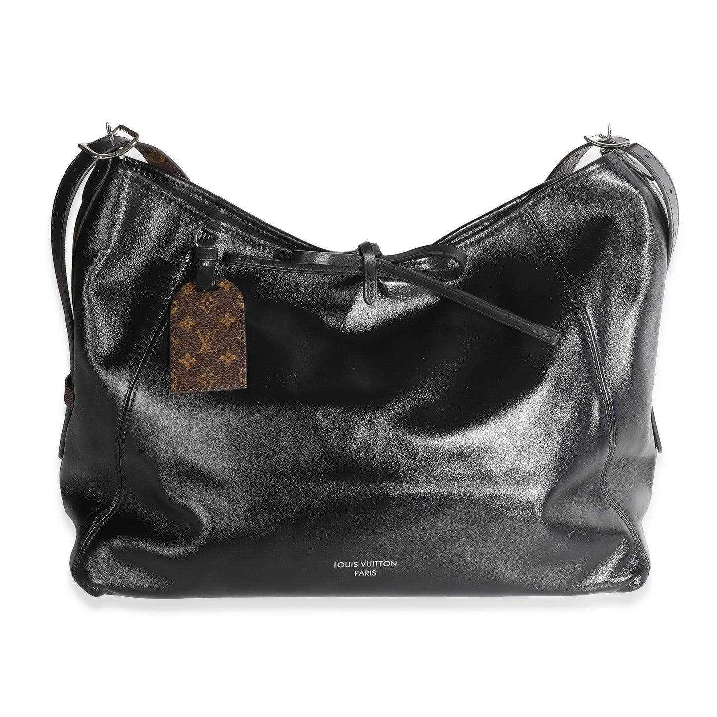 Louis Vuitton Black Lambskin Carryall MM