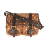 Louis Vuitton Brown Alligator Monogram Velours Clyde