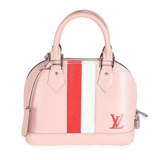 Louis Vuitton Rose Ballerine Epi Stripe Alma BB