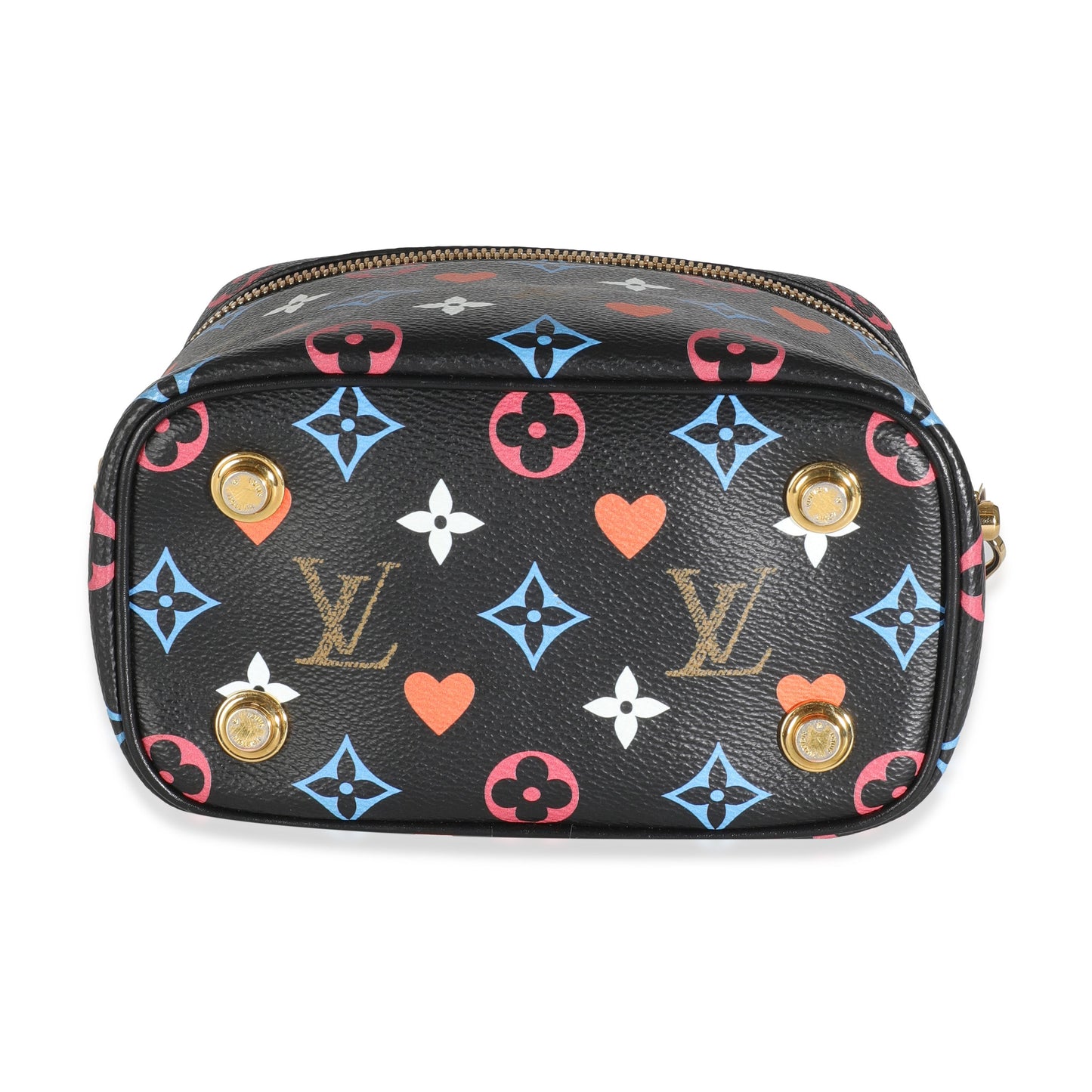 Louis Vuitton Black Multicolor Canvas Game On Vanity PM