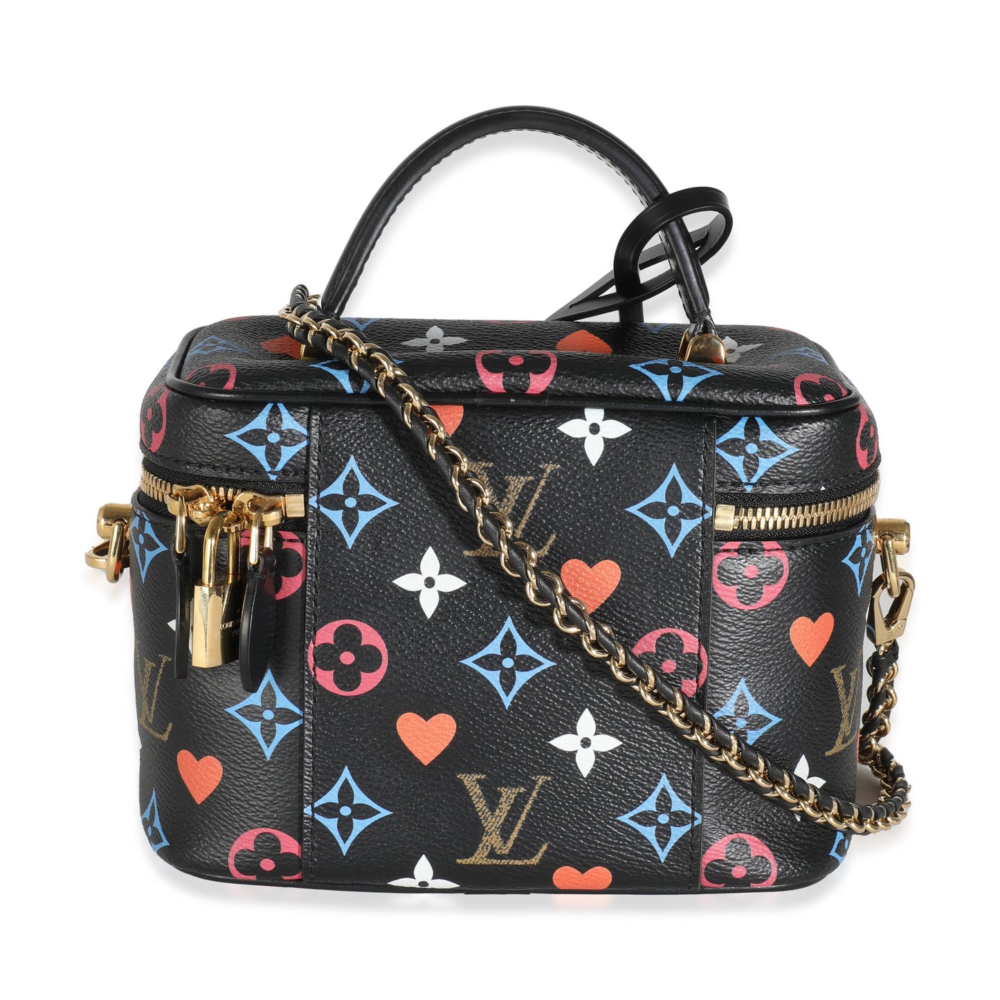 Louis Vuitton Black Multicolor Canvas Game On Vanity PM