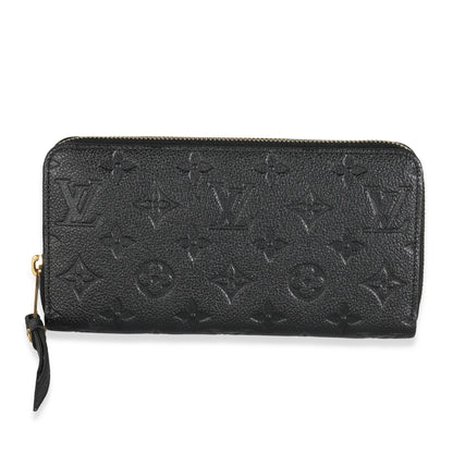 Louis Vuitton Black Empreinte Zippy Wallet