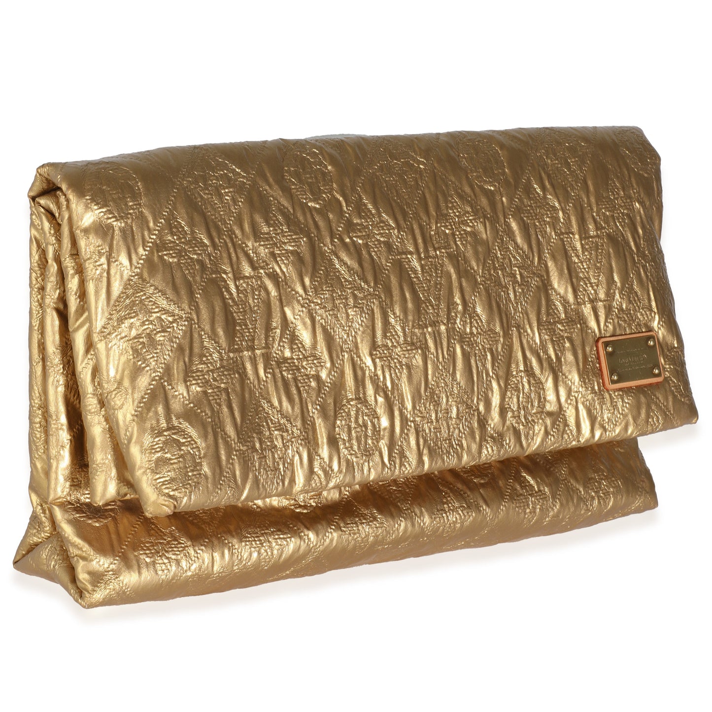 Louis Vuitton Gold Jacquard Monogram Limelight Clutch PM