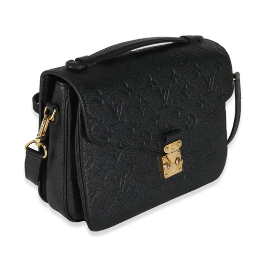 Louis Vuitton Black Monogram Empreinte Pochette Metis