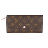 Louis Vuitton Rose Ballerine Monogram Canvas Emilie Wallet