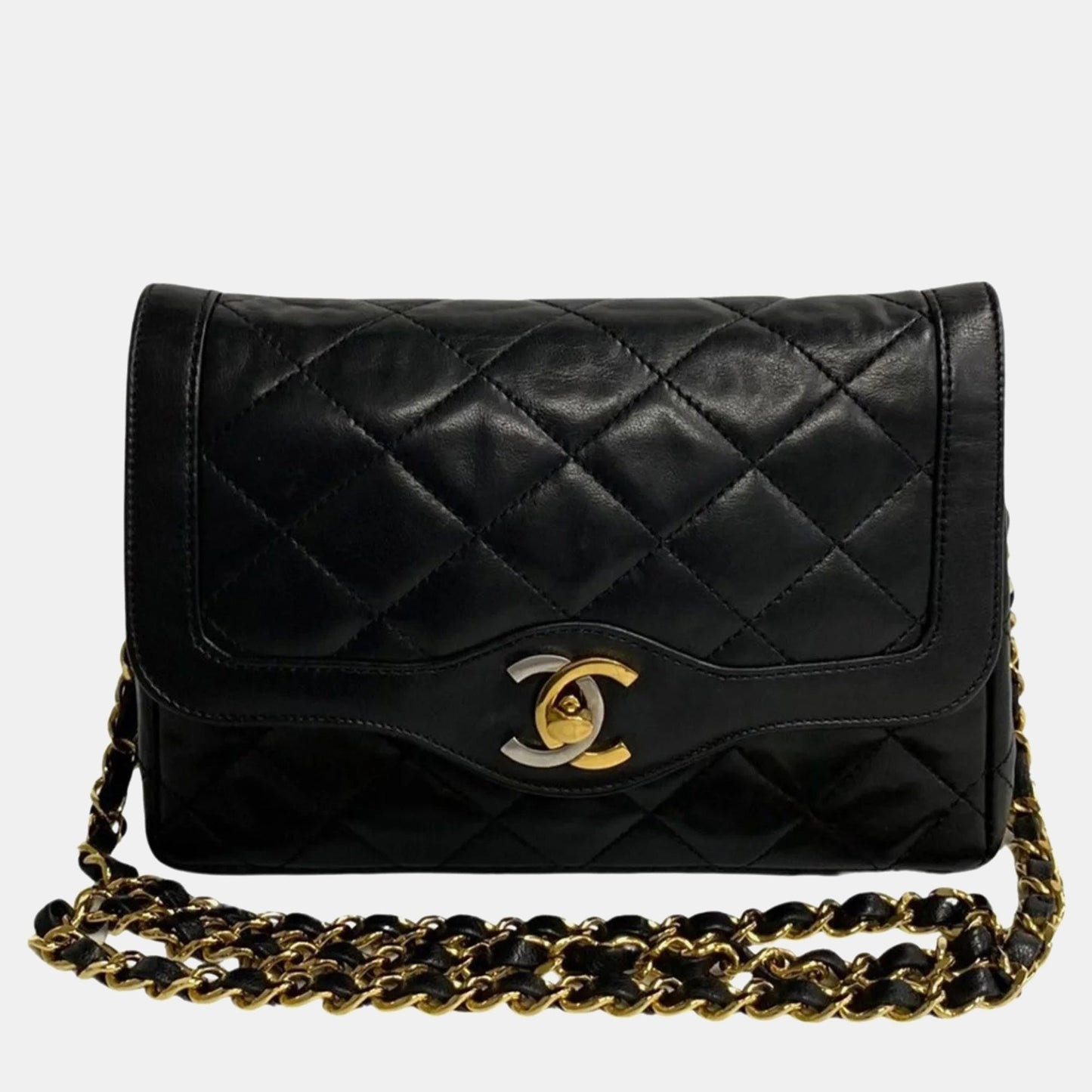 CHANEL Black Quilted Lambskin   Mini Paris-Limited Flap Bag
