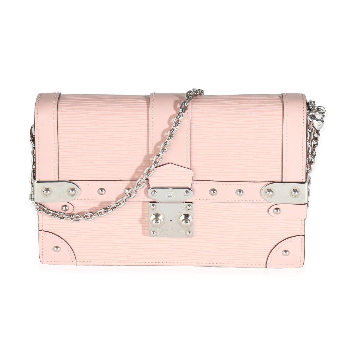 Louis Vuitton Rose Ballerine Epi Trunk Chain Wallet