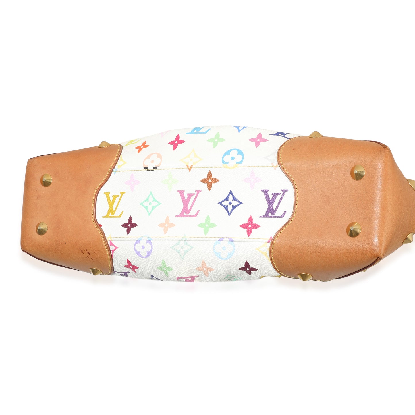 Louis Vuitton White Multicolor Canvas Judy MM