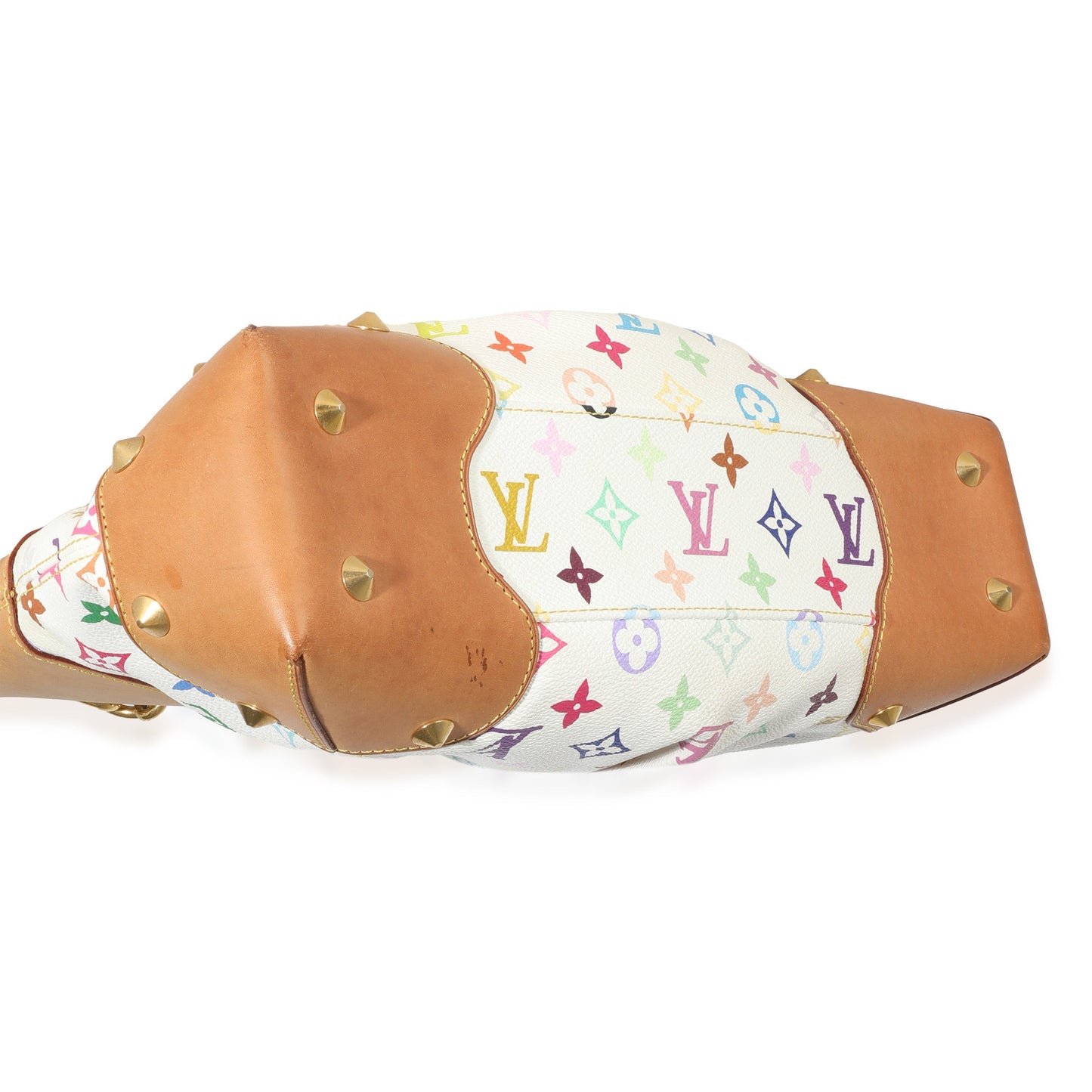 Louis Vuitton White Multicolor Canvas Judy MM