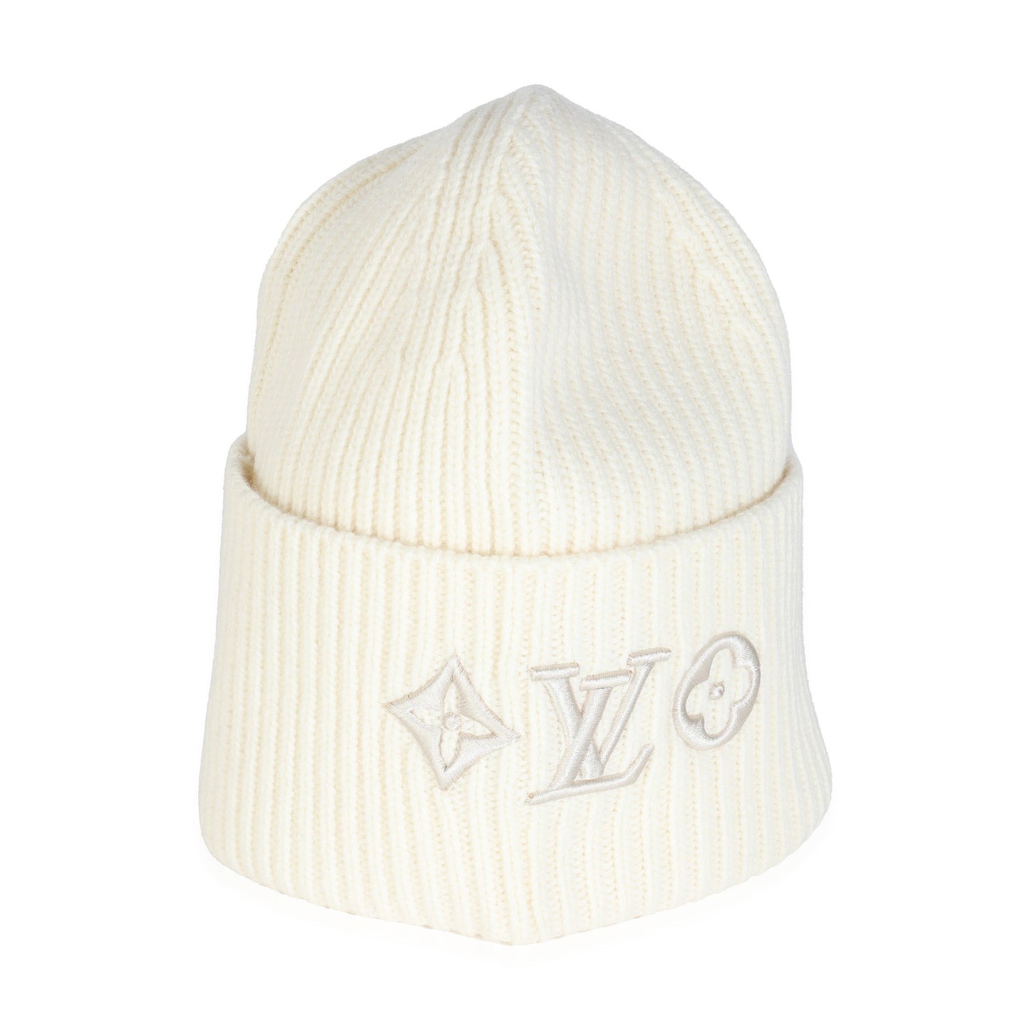 Louis Vuitton White Wool LV Headline Beanie