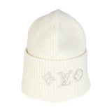 Louis Vuitton White Wool LV Headline Beanie