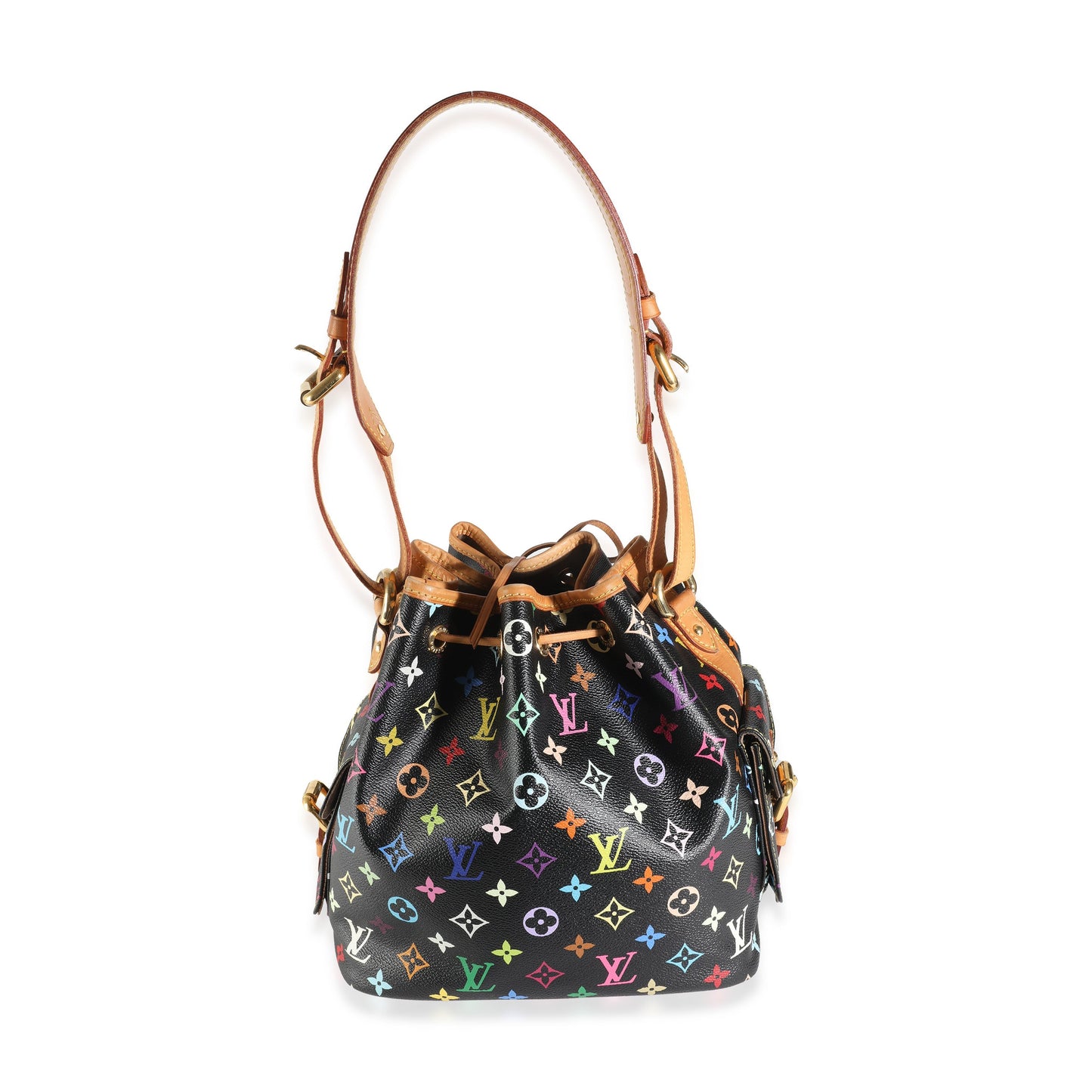 Louis Vuitton x Takashi Murakami Black Monogram Multicolore Canvas Petit Noe