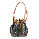 Louis Vuitton x Takashi Murakami Black Monogram Multicolore Canvas Petit Noe