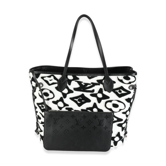 Louis Vuitton x UF Black White Tufted Monogram Neverfull MM