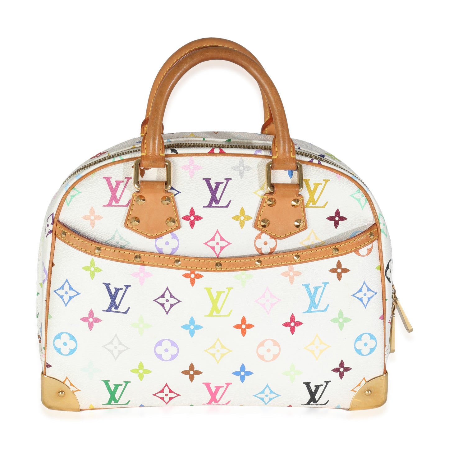 Louis Vuitton White Monogram Multicolore Canvas Trouville