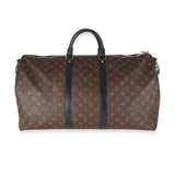 Louis Vuitton Monogram Macassar Canvas Keepall Bandouliere 55