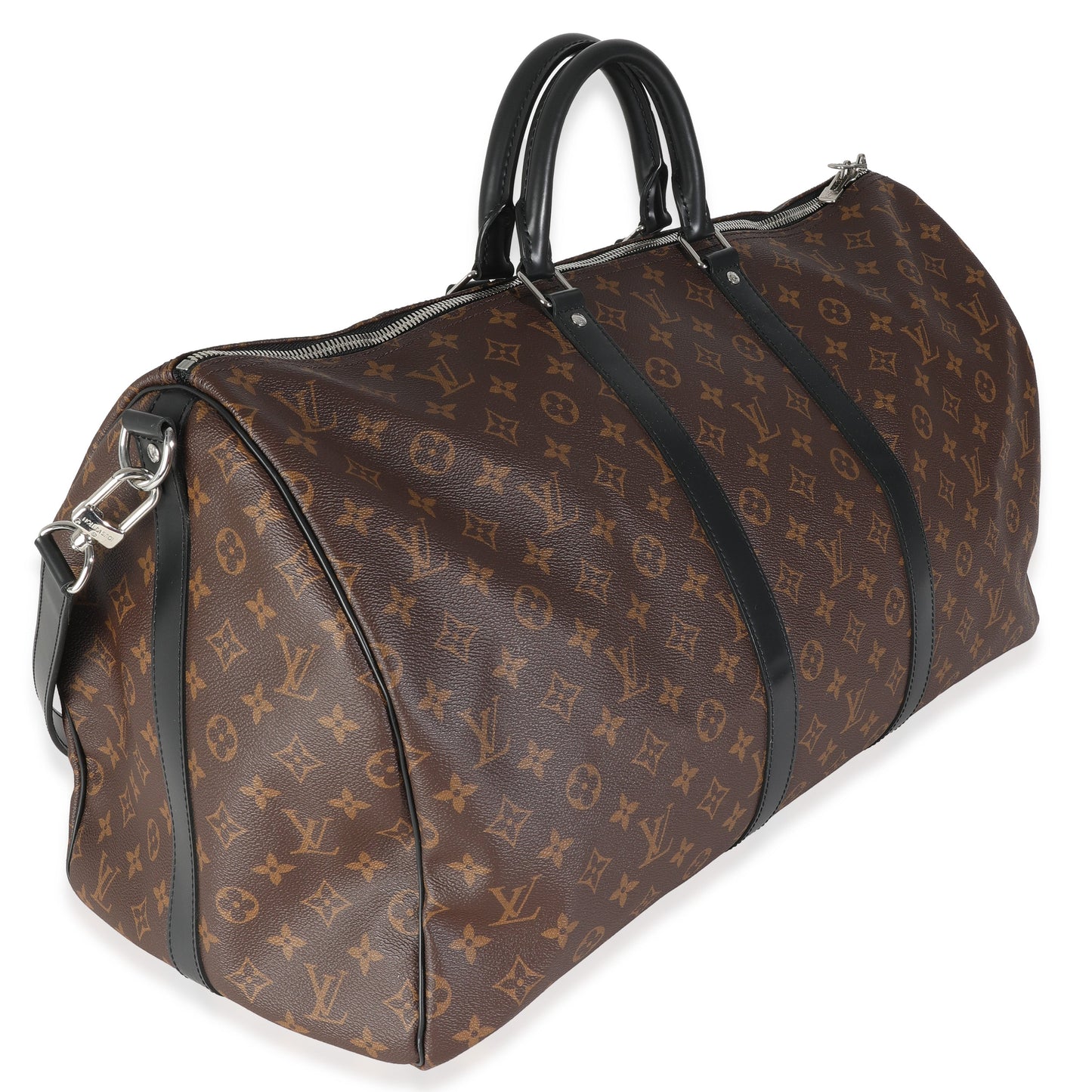 Louis Vuitton Monogram Macassar Canvas Keepall Bandouliere 55