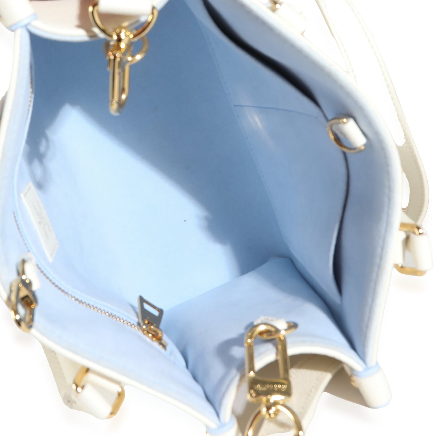Louis Vuitton Latte Candy Blue Monogram Giant Empreinte Onthego PM