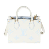 Louis Vuitton Latte Candy Blue Monogram Giant Empreinte Onthego PM