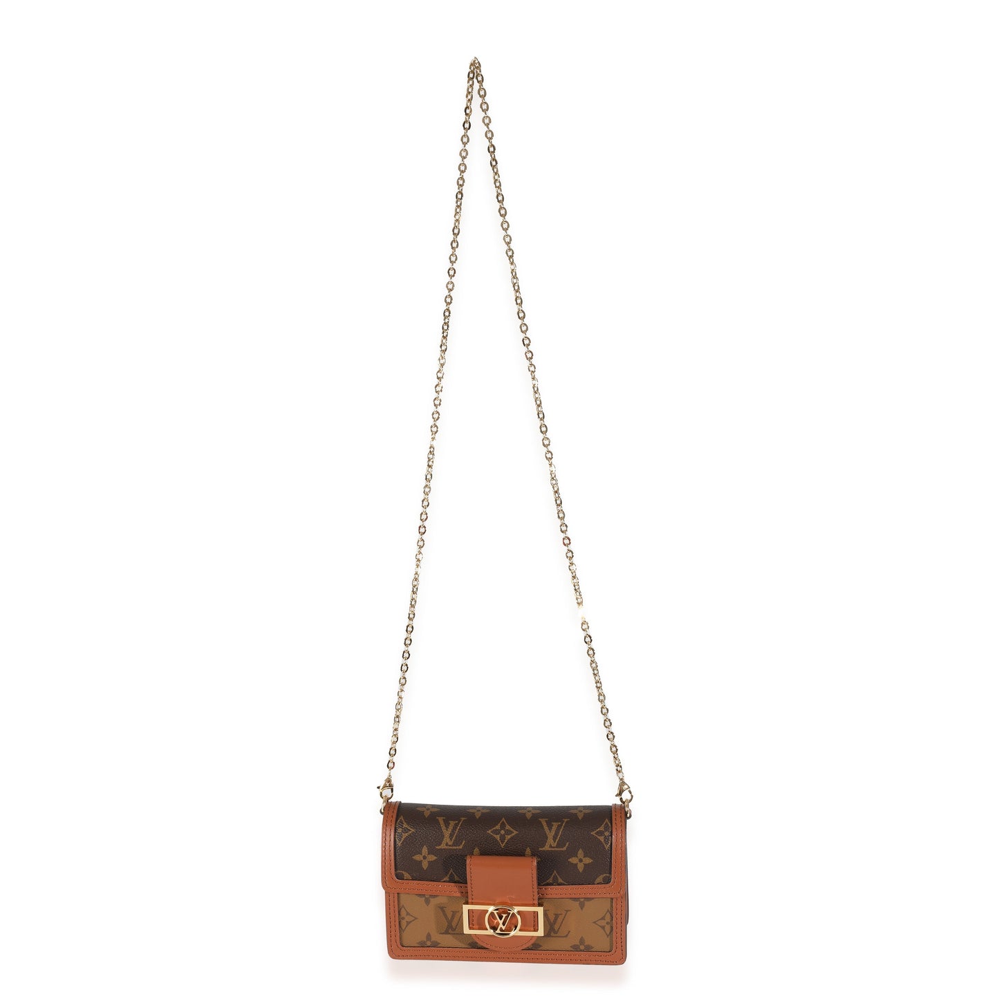 Louis Vuitton Reverse Monogram Canvas Dauphine Chain Wallet